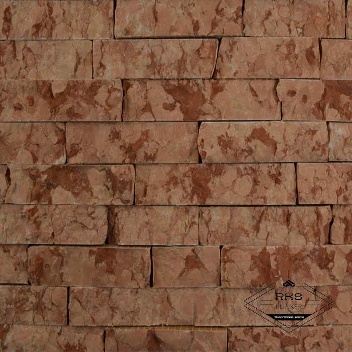 Фасадный камень Полоса - Мрамор Rojo Alicante в Воронеже